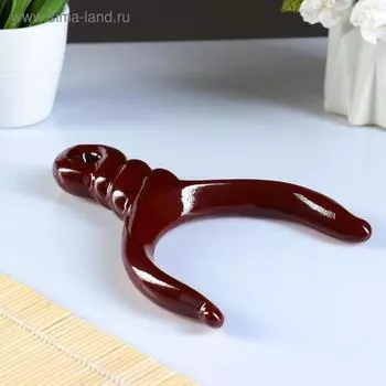 Подставка - ухват для горшка для жаркого, 9 см коричневая