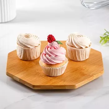 Подставка вращающаяся, 25x2,4 см, бамбук