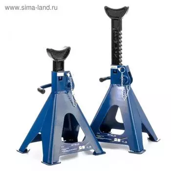 Подставки под автомобиль Stels 51633, регулируемые, h подъема 385-600 мм, 6 т, 2 шт