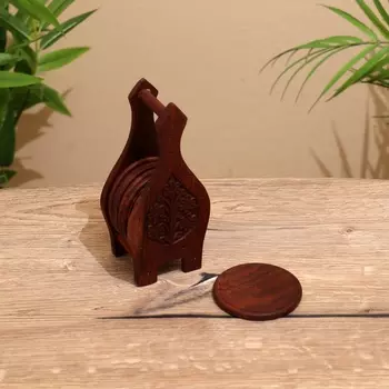 Подставки под горячее «Удача», 6 шт, 7.5517 см, дерево