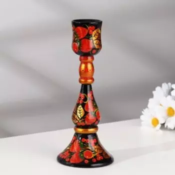 Подсвечник, 20х8 см, хохлома