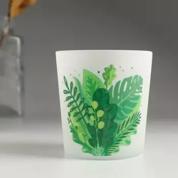 Стеклянный подсвечник на 1 свечу «Семь цветов», 8.47.9 см, 250 мл