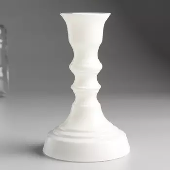 Подсвечник "БЕЛЫЙ ГЛЯНЕЦ КРИСТОФФ-2" 14х8,5 см