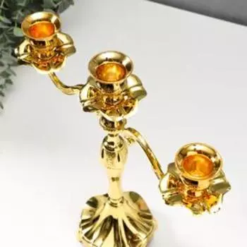 Металлический подсвечник на 3 свечи «Канделябр Богемия», 323211 см