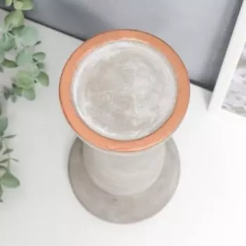 Подсвечник цемент на 1 свечу "Индустриальный. Классическая форма" 25,5х13х13 см