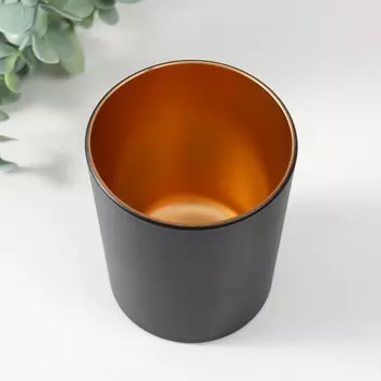 Подсвечник "ЧЕРНОЕ ЗОЛОТО" 9х7,5 см, 250