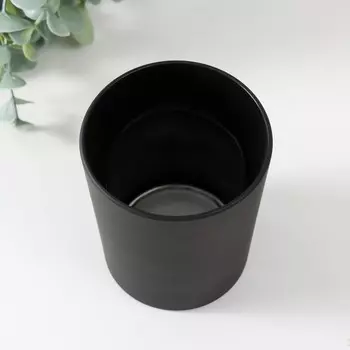 Подсвечник "ЧЕРНЫЙ МАТОВЫЙ" 9х7,5 см, 250