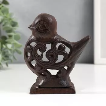 Металлический подсвечник на 1 свечу «Птица», чугун, 119.56.5 см