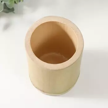 Подсвечник дерево на 1 свечу "Бамбук" 9х12 см 320мл