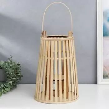 Подсвечник дерево на 1 свечу "Экология" 31х22х22 см