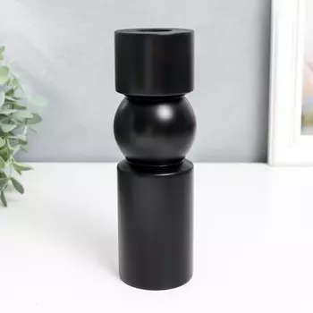 Подсвечник дерево "Норд" чёрный 17х5,5х5,5 см