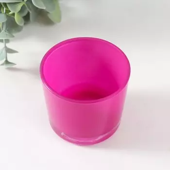 Подсвечник "ДЭЙ" 5,5х6 см, 100 мл ФУКСИЯ