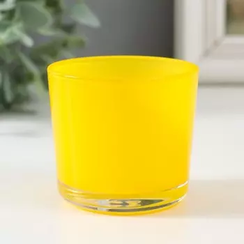 Подсвечник "ДЭЙ" 5,5х6 см, 100 мл ЖЕЛТЫЙ