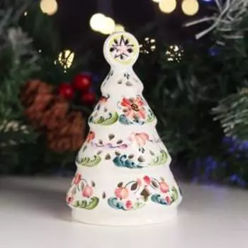 Подсвечник "Елочка",13см, 1 сорт, авт.Токаренко Т.Ю.