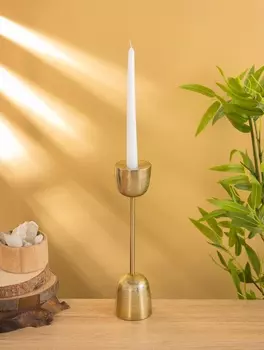 Подсвечник «Факел», 31 см, алюминий, золото