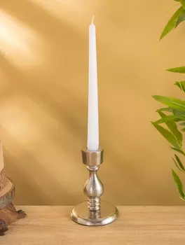 Подсвечник «Ферзь», 13 см, алюминий, серебро