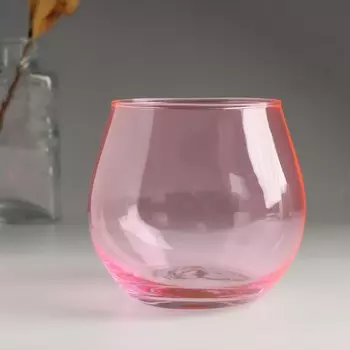 Подсвечник "Фликер" 10,5х11,5 см розовый