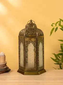 Подсвечник фонарь «Золотое кружево», 252543.5 см, железо