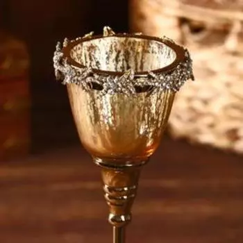 Подсвечник "Гаелл" алюминий, 10х10х32 см