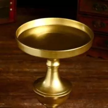 Подсвечник "Генрих" алюминий 17х17х27 см