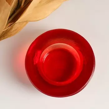 Подсвечник "Хей" 2,6х7,5см, 50мл КРАСНЫЙ