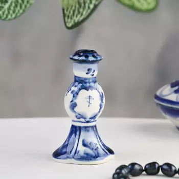 Подсвечник "Изящный", гжель