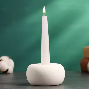 Подсвечник на 1 свечу TAKE IT EASY «Эдвард», керамика, белый песок, 477 см