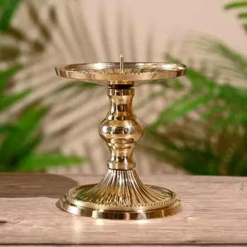 Подсвечник "Кэндл" латунь 9 см