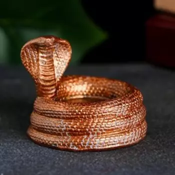 Подсвечник "Кобра" бронза, 8х8см