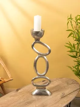 Подсвечник «Кольца», 2112.565 см, алюминий