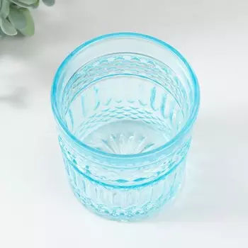 Подсвечник "КРИСТ-1 БИРЮЗА " 10х8,5 см 400 мл