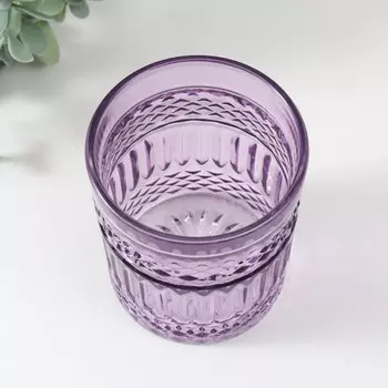 Подсвечник "КРИСТ-1 ЛИЛОВЫЙ" 10х8,5 см, 400мл