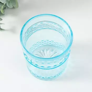 Подсвечник "КРИСТ-2 БИРЮЗА" 10х8,5 см 400 мл