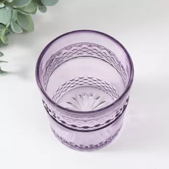 Подсвечник "КРИСТ-2 ЛИЛОВЫЙ " 10х8,5 см, 400мл
