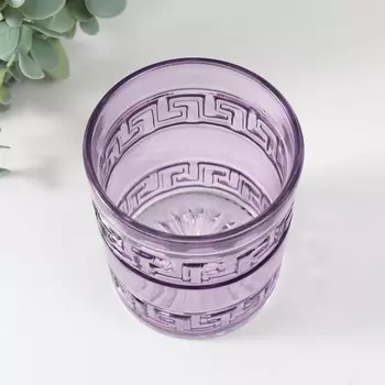 Подсвечник "КРИСТ-3 ЛИЛОВЫЙ " 10х8,5 см, 400мл