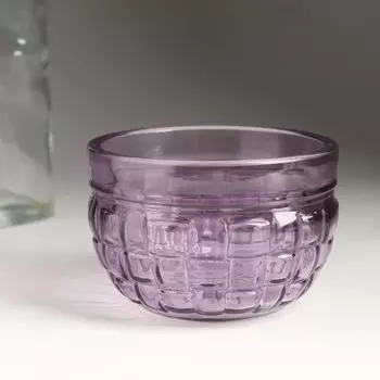 Подсвечник "КРИСТА ЛИЛОВЫЙ" 6х9 см, 250 мл