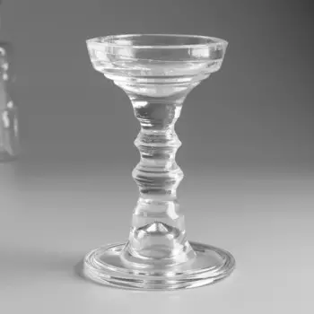 Стеклянный подсвечник на 1 свечу «Крис», 1510 см