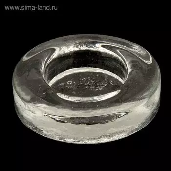 Подсвечник круглый с углублением под свечу D-60mm 12х2 см