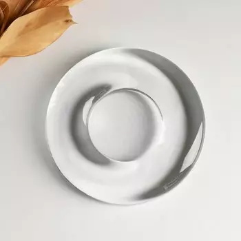 Подсвечник круглый с углублением под свечу D-50mm 12х2 см