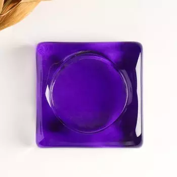 Подсвечник "Льдинка" 2,5х7,5 см, 50 мл ФИОЛЕТОВЫЙ