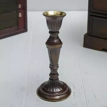 Подсвечник латунь на 1 свечу "Кали" 14х6,5х6,5 см