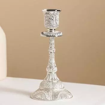 Подсвечник «Леранс», 8816,5 см, цвет серебряный