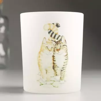 Подсвечник "ЛЮБОВЬ" 9,3х7,7 см, 240 мл