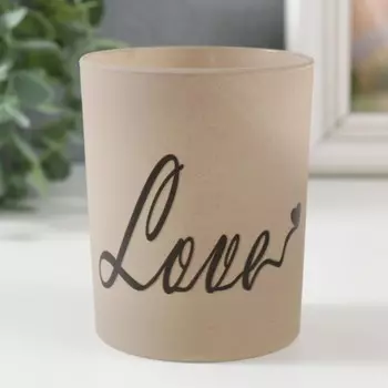 Подсвечник "LOVE" 9,3х7,7 см, 240мл