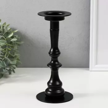 Металлический подсвечник на 1 свечу «Матиас», d=до 5 см, чёрный 9922.5 см