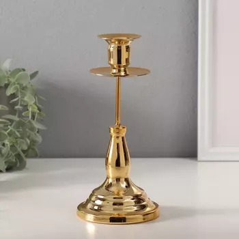 Металлический подсвечник на 1 свечу «Круги на воде», d=2 см, 9.59.521 см