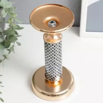 Металлический подсвечник на 1 свечу «Зазеркалье», золото, 211010 см