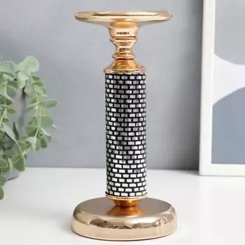 Металлический подсвечник на 1 свечу «Зазеркалье», золото, 211010 см