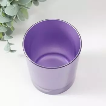 Подсвечник "МЕТАЛЛИК лаванда" 9х7,5 см, 250 мл