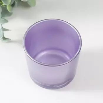 Подсвечник "МЕТАЛЛИК лаванда ДЭЙ" 5,5х6 см, 100мл